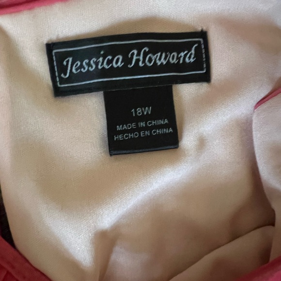 Jessica Howard Peach Halter embellished waist gown size 18 - Picture 8 of 9